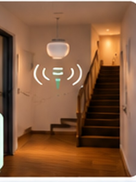 A motion sensor in a hallway