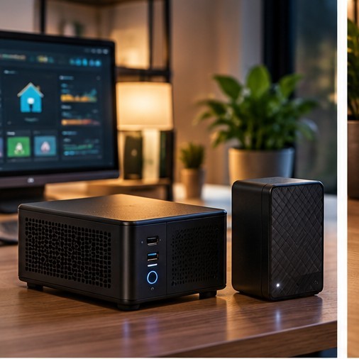 Een Home Assistant-computer en opslagapparaat die samen beschermd moeten worden